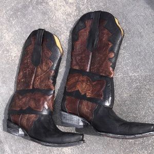 Old Gringo Black n  Brown Cowgirl Boots